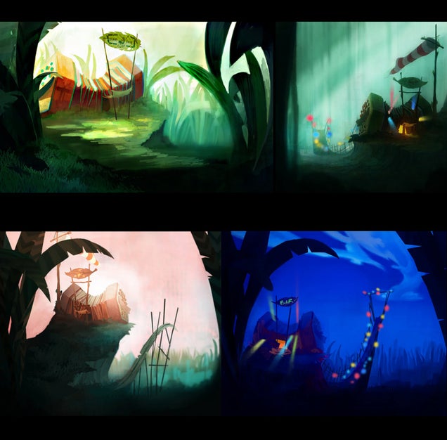Drown Your Eyeballs in Rayman: Origins' Gorgeous Concept Art