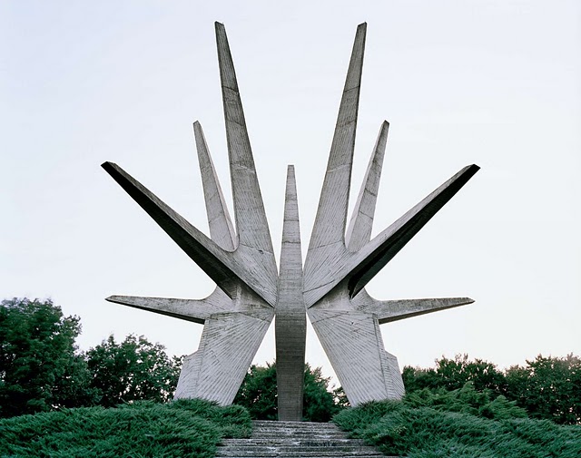 Old Yugoslavian monuments look like TIE Fighters and scifi fortresses