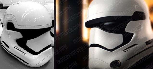 The new stormtrooper helmets for Star Wars Episode VII