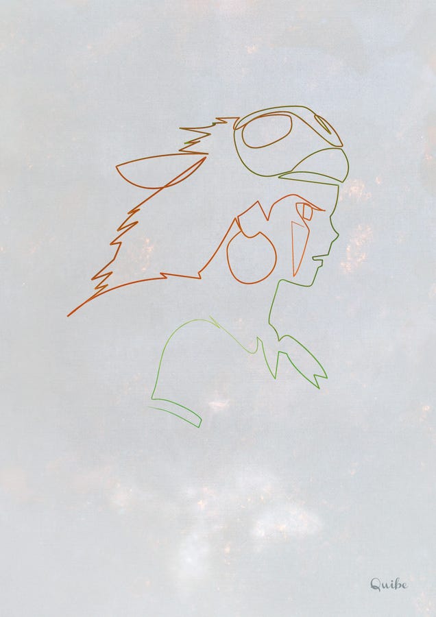 These one line sci-fi portraits are simply stunning