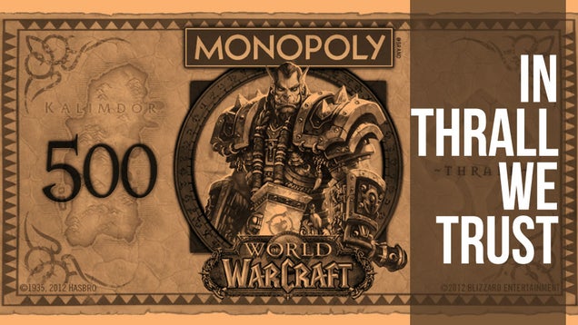 World of Warcraft Monopoly Puts a Fresh Face on Fake Currency