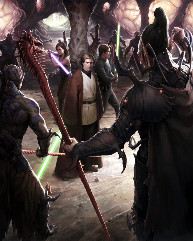 Do not underestimate the awesome power of this Star Wars art