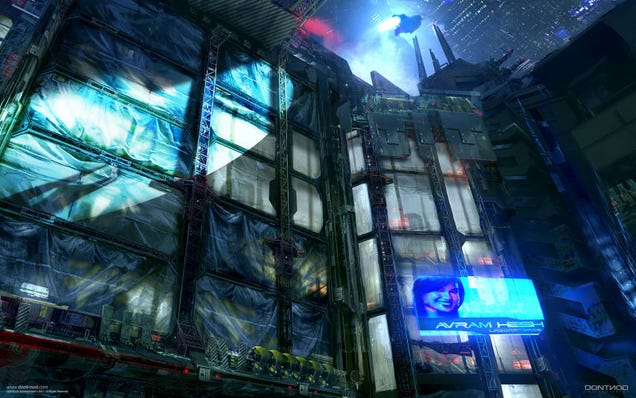 Amazing Concept Art of a Blade Runner-ified Paris