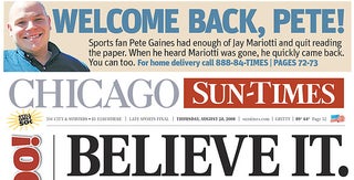 The Chicago Sun-Times Won't Even Attempt To Contain Its Excitement