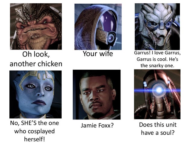 What Mass Effect Looks Like to Someone Who Doesn't Play Mass Effect