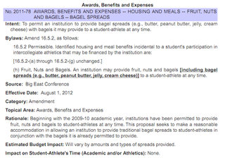NCAA Takes A Good Long Look At Its Rules, Decides To Maybe Allow Student-Athletes To Put Spread On Their Bagels