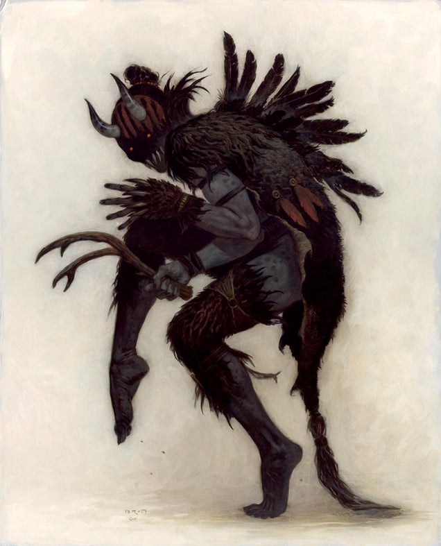 An Exclusive First Look at Brom's New Dark Fantasy Book — Featuring Krampus, the Christmas Devil!