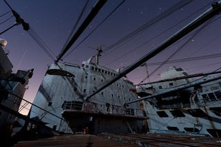 A fleet of Navy ghost ships, right out of the Bermuda Triangle