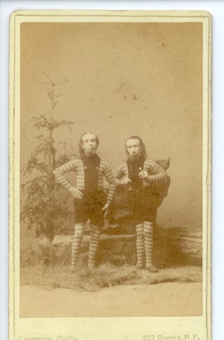 Glamour shots of carnival "freaks" of the 1800s were oddly touching