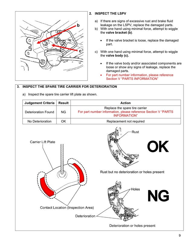 Toyota Tundra Rust Frame Recall Technical Safety Bulletin Photos