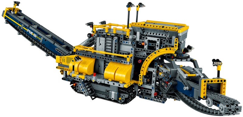 lego bucket wheel excavator pieces