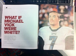 ESPN The Magazine Replaces White Michael Vick With Black Michael Vick