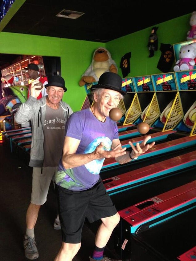 Patrick Stewart and Ian McKellen Are New York's Best Tourists