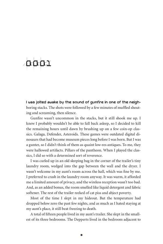 Read the first two chapters of Ernest Cline's new novel, Ready Player One