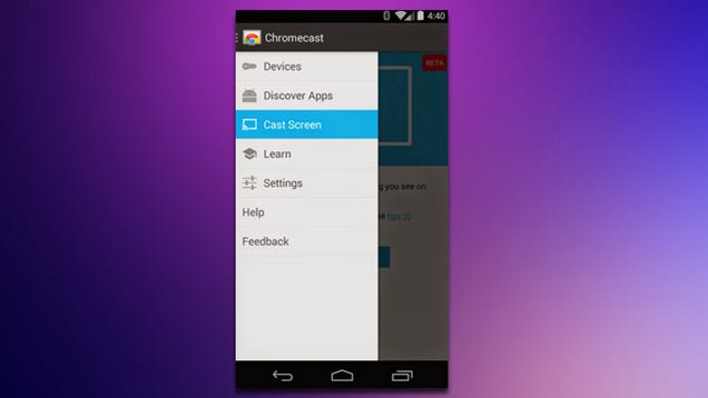 Chromecast Update Allows Streaming Android Screens to the Chromecast