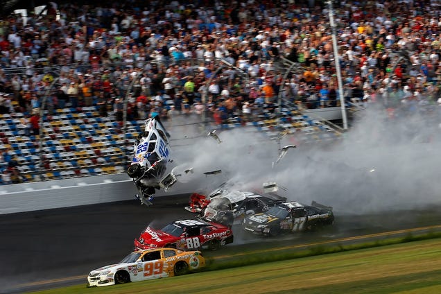 A Collection Of Photos From NASCAR's Wild Day At Daytona