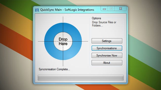 QuickSync Is a Simple Drag and Drop Folder Synchronization Tool for Windows