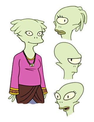 Adorable character designs for Futurama: The Next Generation