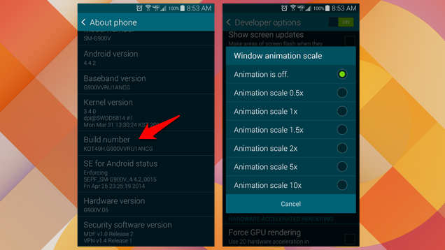 Disable Animations on Android to Improve Performance