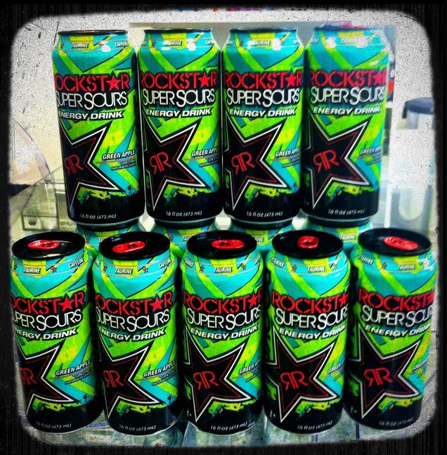 Rockstar Super Sours Green Apple