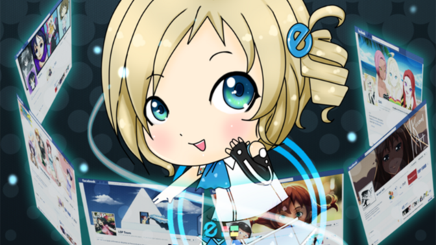 The Internet Reacts To Internet Explorer's New Anime Mascot Girl