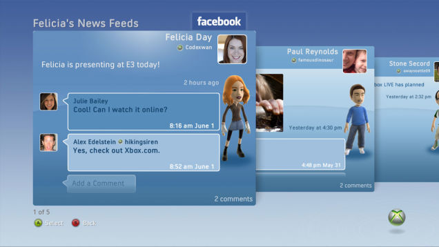 Facebook, Twitter Coming To Xbox 360
