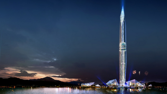 A 1,476-foot tower equipped with its very own cloaking device