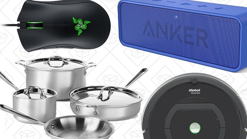 Today's Best Deals: Anker SoundCore, All-Clad Pans, Razer DeathAdder, and More