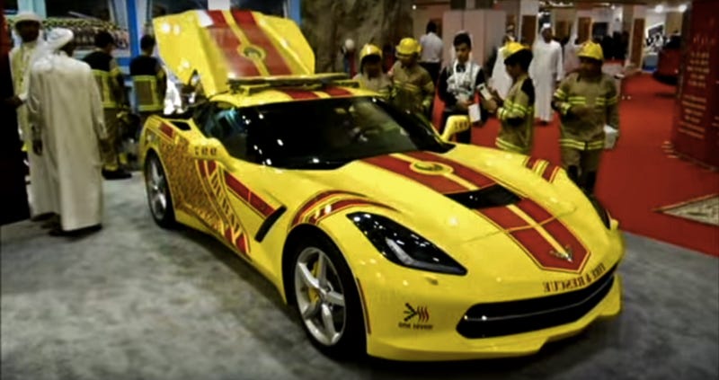 Dubai's Fire Truck Is A 200 MPH Corvette And Their Ambulances Are Nuts Too