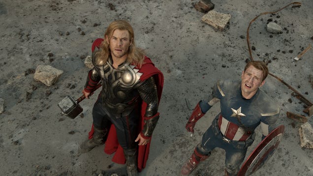 43 Avengers stills explode with lasers, jets, and latex