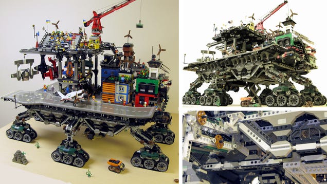 Could You Imagine a Real Life Version of This Giant Lego Crawler Town?