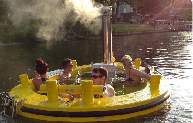 photo of I Want to Ride in This Hot Tub Tug Boat  image