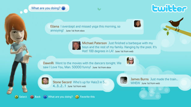 Facebook, Twitter Coming To Xbox 360