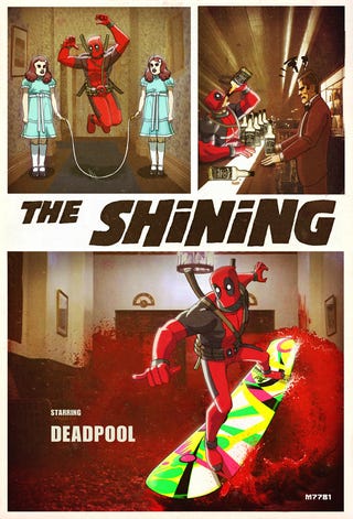 Deadpool surfs a wave of blood in these superhero/Stephen King mashups