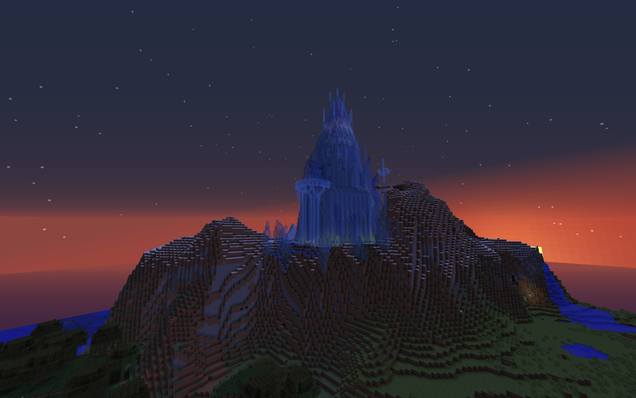 ELSA'S PALACE FROM FROZEN MADE IN MINECRAFT