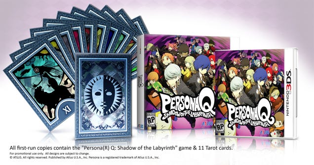 Every First-Run Copy Of Persona Q Comes With Half A Set Of Cards