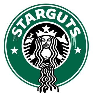 Logos redesigned for the impending zombie apocalypse