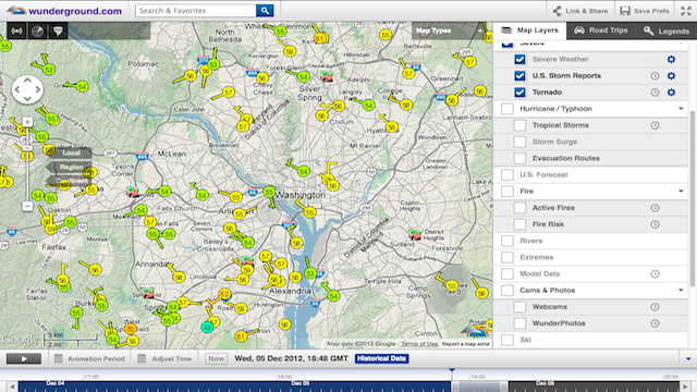 google wundermap