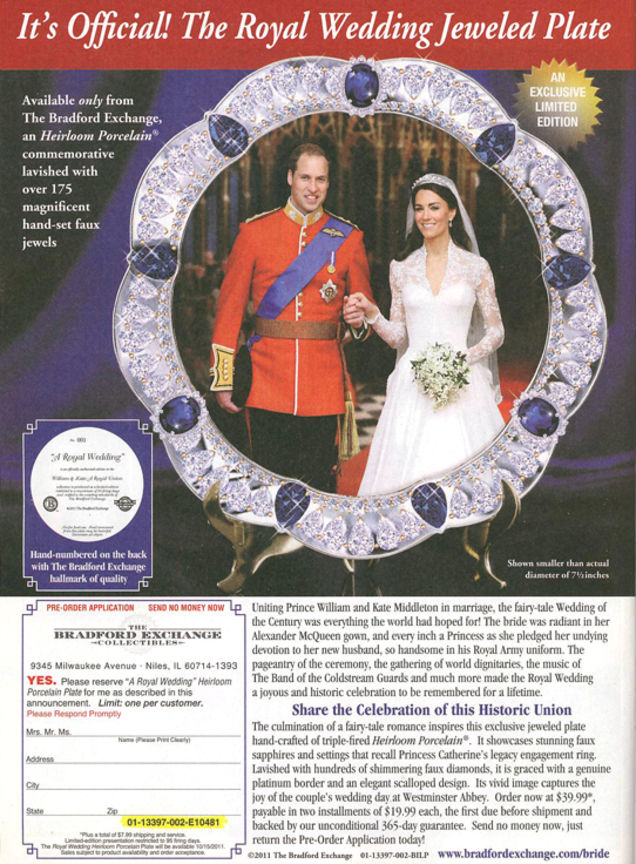 Creepy New Commemorative Crap Spawned By The Royal Wedding