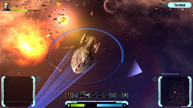 Watch Star Trek — Infinite Space's badass Intrepid-class starship take down a squadron of ships!