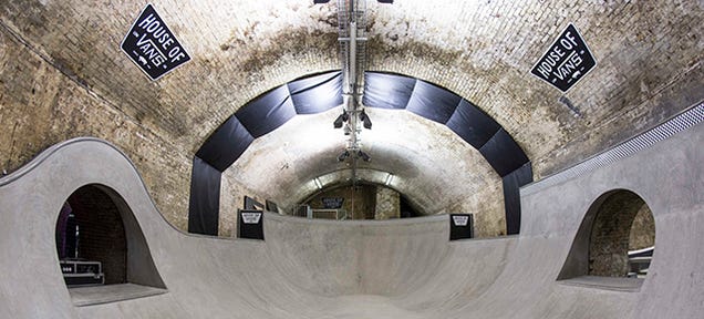 There's a Skate Park In an Old Tunnel Under London, And You Can Visit