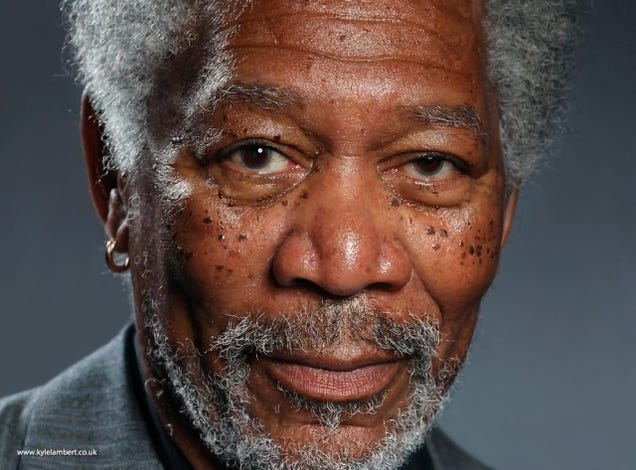 This Incredible Portrait of Morgan Freeman Was Painted on an iPad