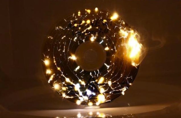 The Beauty of a Microwaved CD