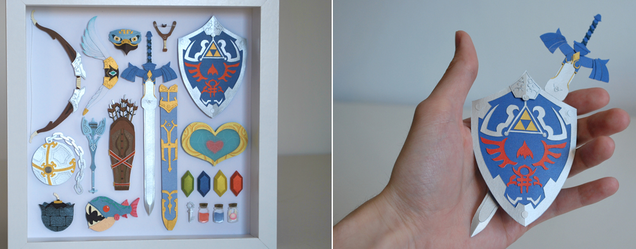 Legend Of Zelda Papercraft Armory