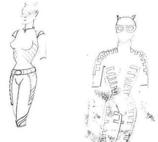 Catwoman concept art shows off Selina Kyle's Catsuit that never was