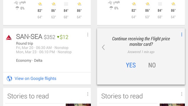 Google Now Adds Flight Price Tracking for Google Flight Users