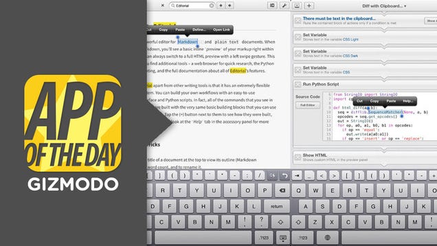 Editorial for iOS: A Better, Automated Way to Edit Text on Your iPad
