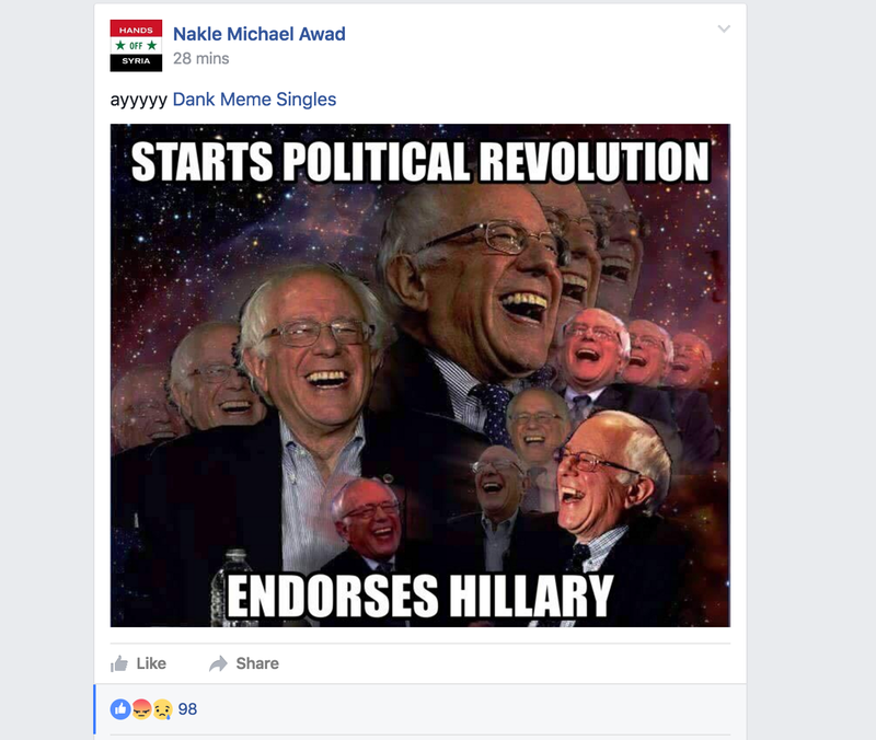 The Bernie Sanders Meme Community Is Freaking the Fuck Out