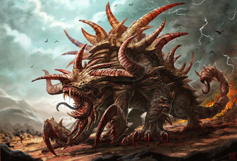 dragons dungeons monsters tarrasque undead memorable universe