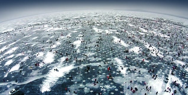 The world's largest ice fishing competition looks pretty freaking nuts